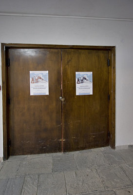 Posters in the office of the mayor of Milia