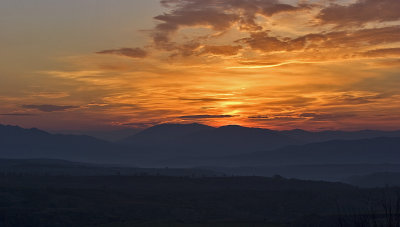 Our first beautiful sunrise just outside the hostel in Ag. Georgios