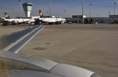 Taxiing out at Munich for the flight to Thessaloniki