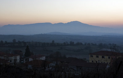 Our first beautiful sunrise just outside the hostel in Ag. Georgios