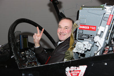 Mike in the Flight Simulator