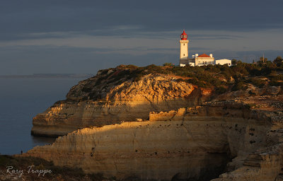 The lighthouse at Rocha Brava, Portugal