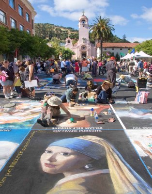 2009 STREET PAINTING FESTIVAL IN SAN RAFAEL, CA