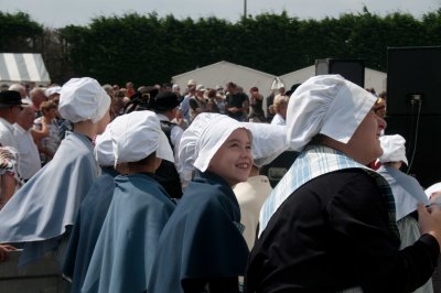 Young Girls Watching The Festivities (8197)