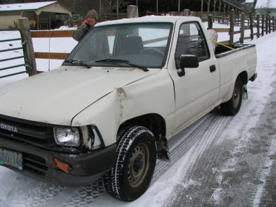 tough little Toyota, sixty bucks and ready to go home.