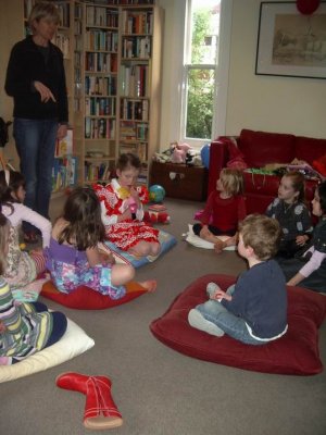 Sixth birthday party 019 musical cushions.JPG