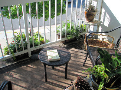 MB's Townhouse Covered Deck Garden