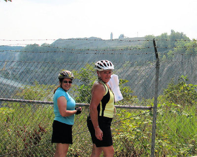 Lucia and MB at Luck Stone Quarry Overlook