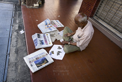 Newspaper seller