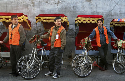 Trishaws waiting, Beijing