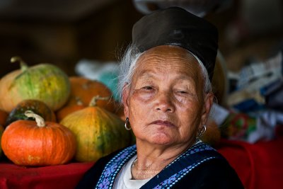 Vegetable seller at the Hmong Market
