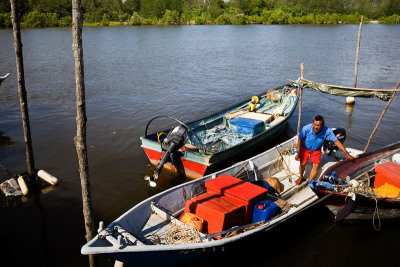 Fisherman at Kampung Balok