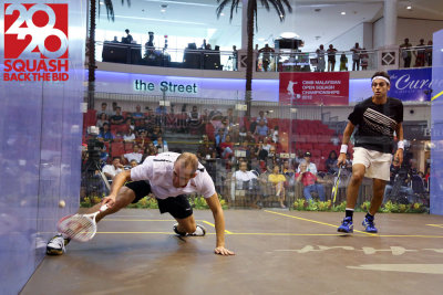 Mens semi-final: Nicolas Mueller vs Mohamed El Shorbagy