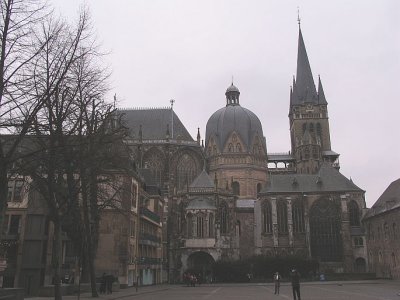 Aachener Dom, viewed from Katschof square