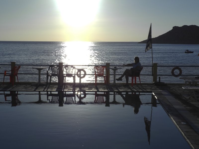 Evening from the pool