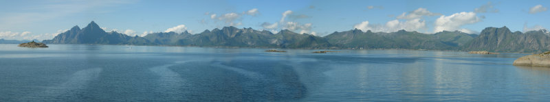 Lofoten from ferry