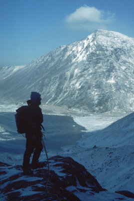 Steve Warwick above Cwm Idwal 1985