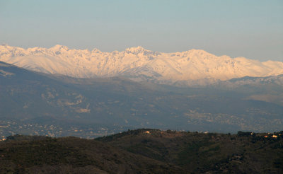 Alps from Mt Vinagre