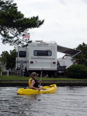 Kayak sur la baie