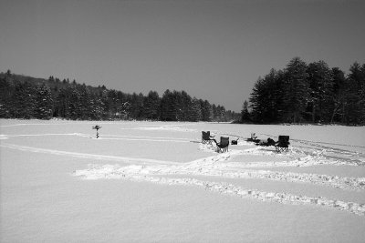 ice fishing base camp - that time of year again