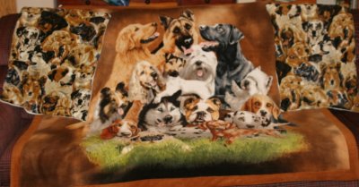 Dog Pile Blanket & 2 Crate Pads
