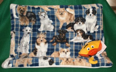 Various Doggies Crate Pad with Duckie Toy 18 x 24 021.JPG