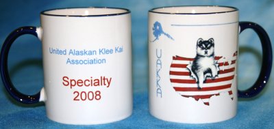 Specialty Mugs w/Blue Rim and Handle