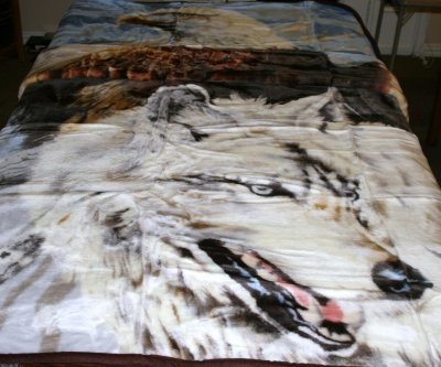 Wolf & Eagle Queen SZ Korean Mink Blanket-I do not have any extras of this one