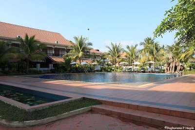 The pool at Preah Khan Hotel