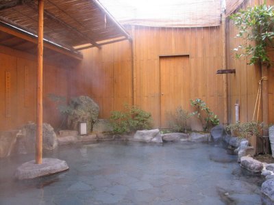 Open air hot spring - Issa
