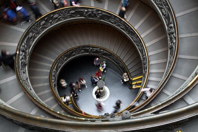 Double Helix Staircase designed by Giuseppe Momo, Vatican Museum - Rome