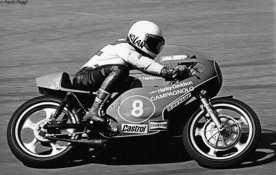 Walter Villa  Italia 1975 World Champion, Aermacchi Harley Davidson 250cc