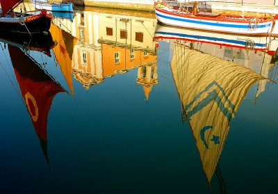 Boats and churches in the water