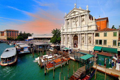 Venezia: the Central Station and the Church of Santa Maria di Nazareth