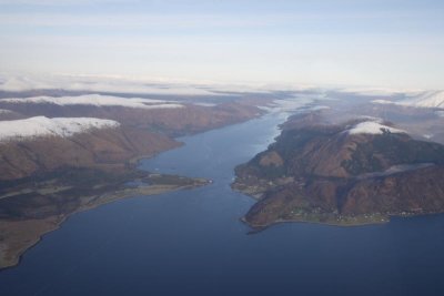 5000ft Looking up the Great Glen