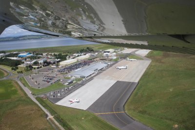Inverness Airport from 500ft in a Cessna 172