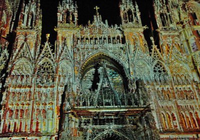 ROUEN  la Cathédrale de Monet aux pixels