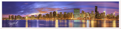 New York City Skyline at dusk from Long Island City
