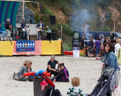 band on the sand