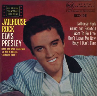 'Jailhouse Rock' ~ Elvis Presley (Vinyl EP)
