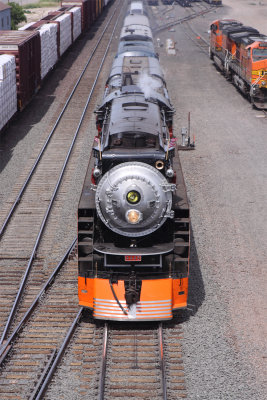 Engine No. 4449 Arriving in Shelby, MT.