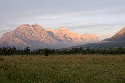 Dawn. St. Mary Entrance. Glacier National Park.