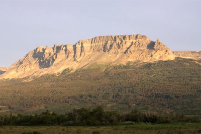 Dawn. St. Mary Entrance. Glacier National Park.