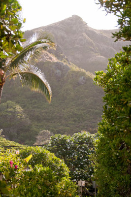 n9507 Ka'iwi ridge towers over Lanikai