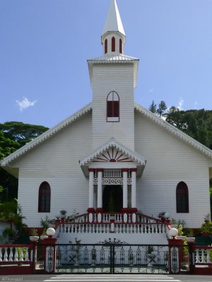 P588 One of the Churches at Tahiti Iti