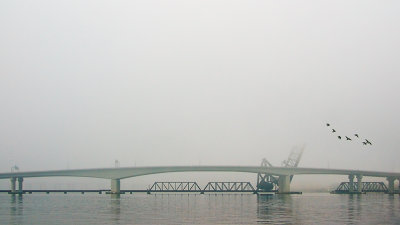 Acosta Bridge in Fog