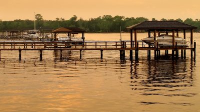 Docks on the Ortega River