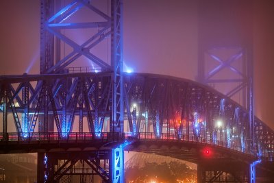 Main Street Bridge in Fog