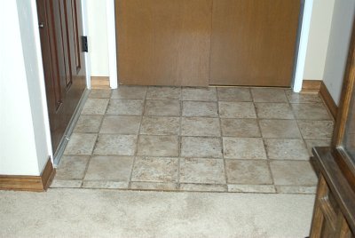 Entryway - new floor