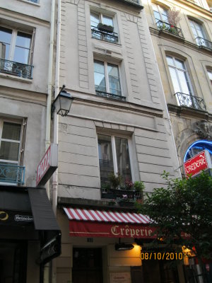 our building again  au revoir  a bientot